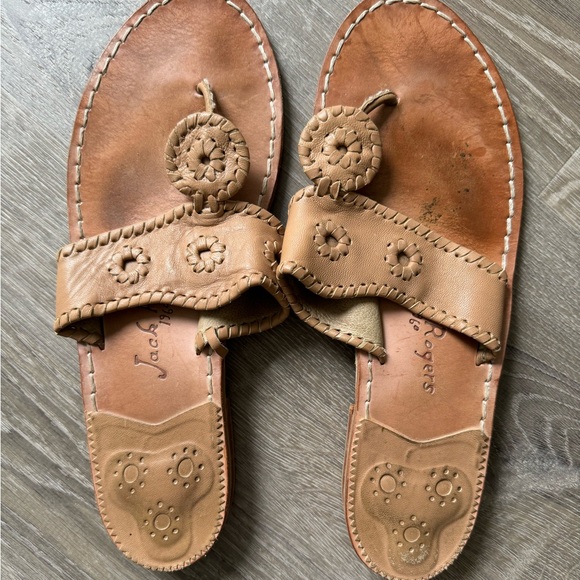Tan jack Roger sandals, size 11 - Picture 1 of 3